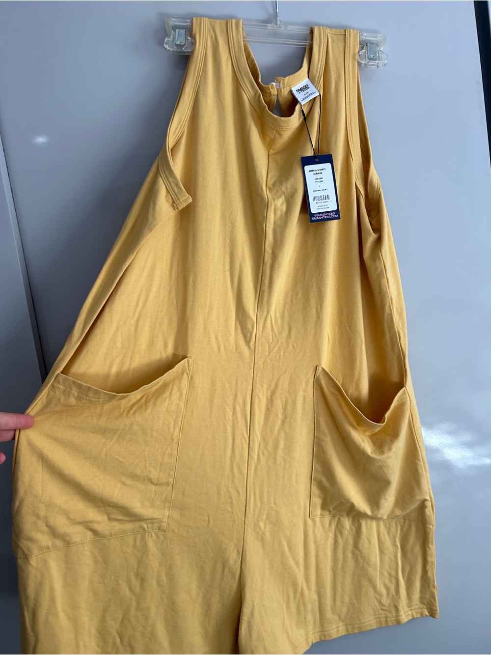 Smash + Tess Amelia Shorty Romper Golden Yellow
